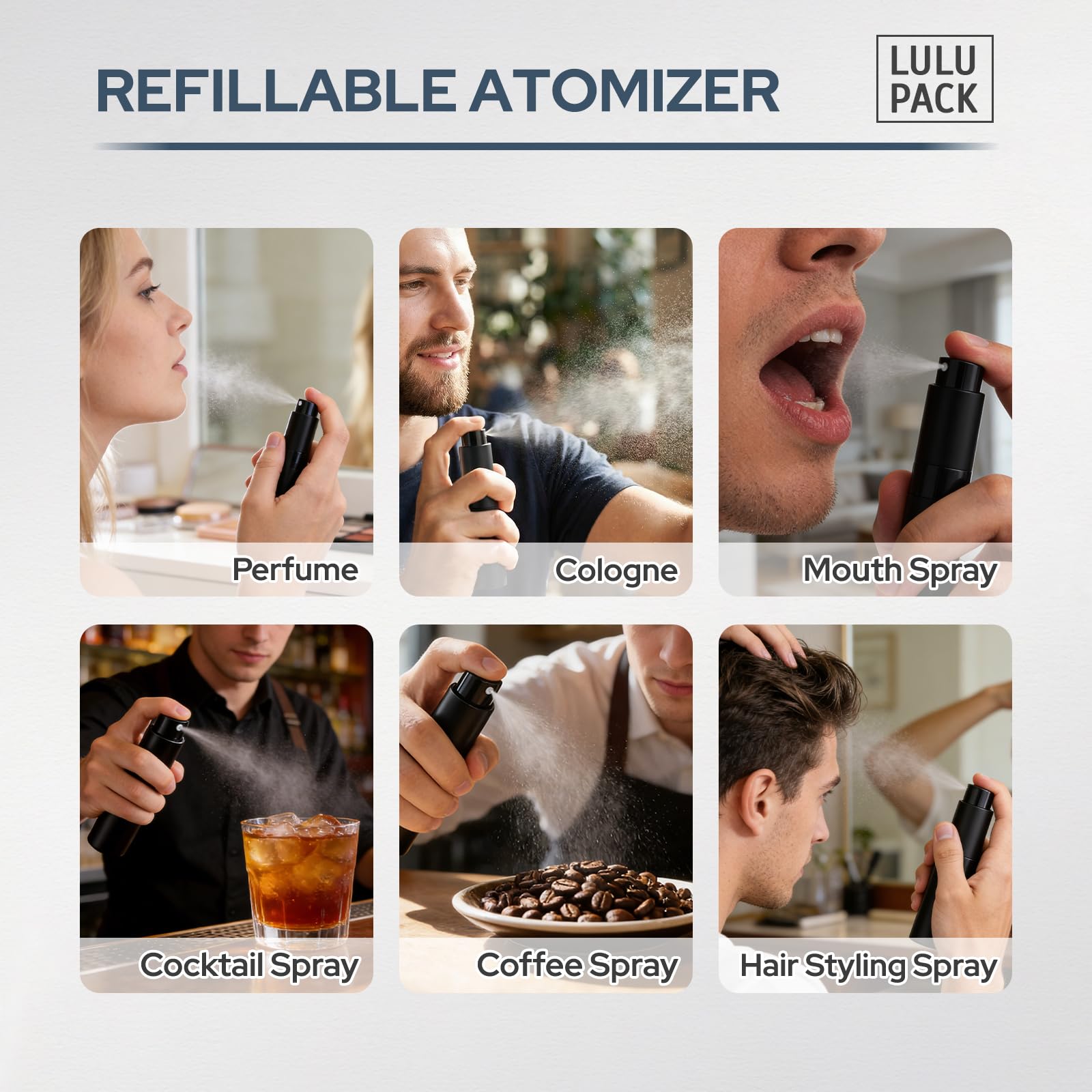 Amazon.com: Fusupak Perfume Atomizer Travel Bottle Refillable